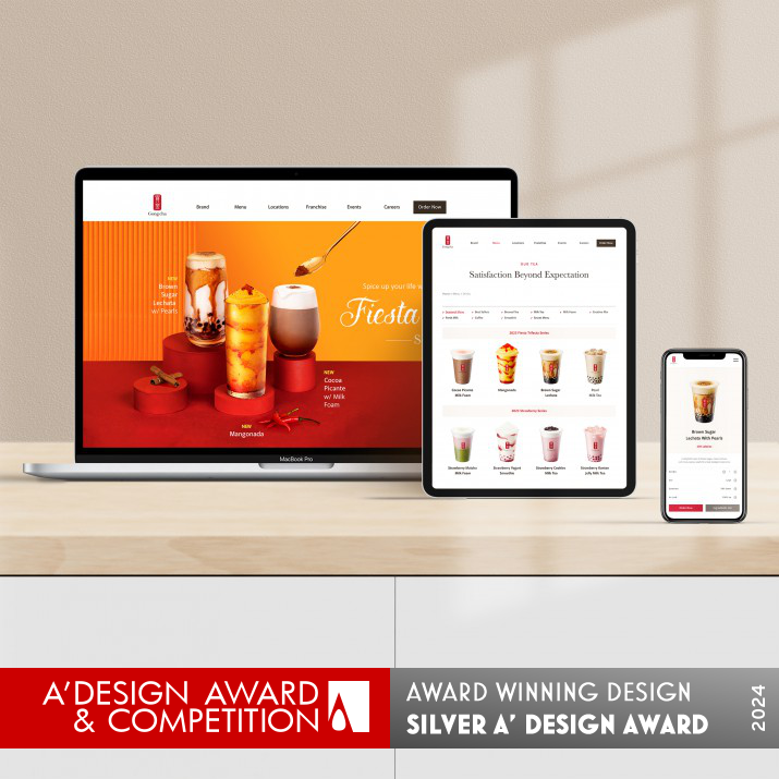 Brewing Happiness Responsive Website by Gong Cha CA Franchise Llc Silver Website and Web Design Award Winner 2024 