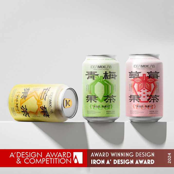 Ideamix Lab Drink Packaging by Qichao An Iron Packaging Design Award Winner 2024 