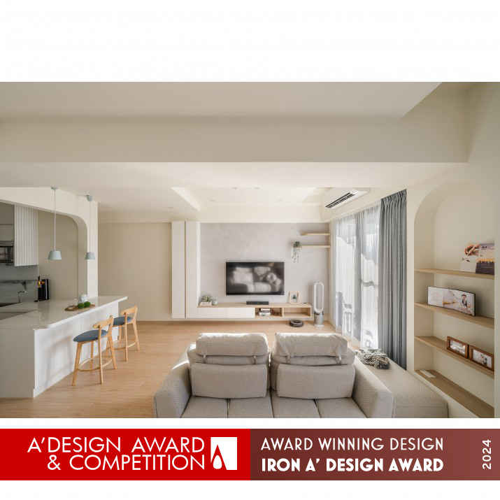 Warmth Residential Apartment by Ting Jin Wang Iron Interior Space and Exhibition Design Award Winner 2024 
