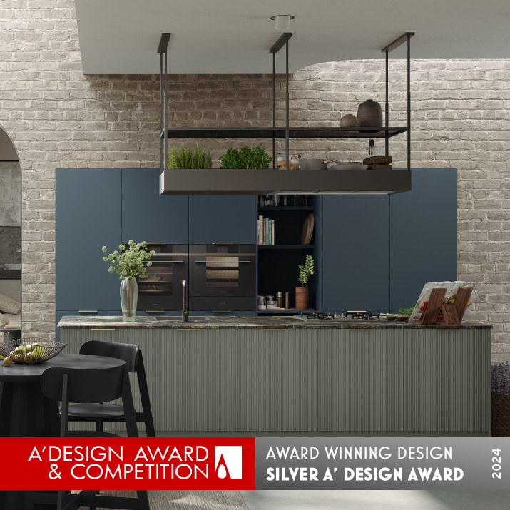 Seta Kitchen Design by Timur Erbil, Sevinc Gokce and Mustafa Safak Silver Kitchen Furniture, Equipment and Fixtures Design Award Winner 2024 