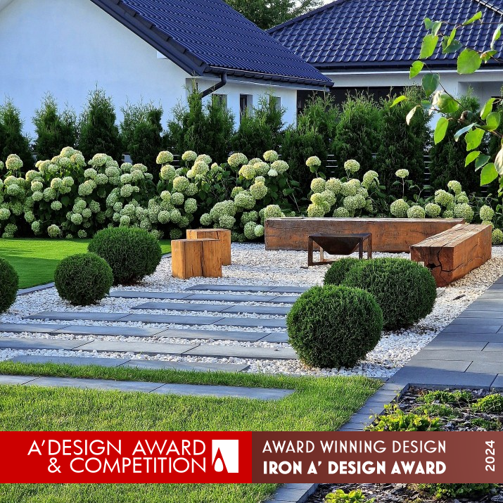 Modern Elegance Garden by Paulina Jonczyk Iron Landscape Planning and Garden Design Award Winner 2024 