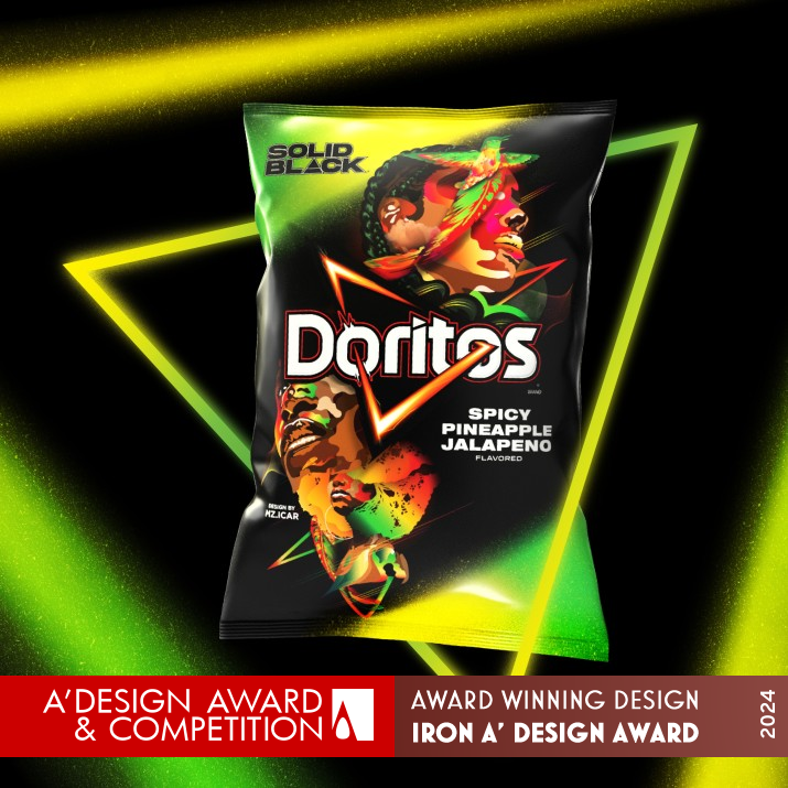 Doritos Solid Black 2023 Food Packaging  by PepsiCo Design and Innovation Iron Packaging Design Award Winner 2024 