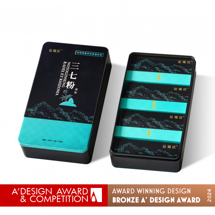 Notoginseng Medicine Packaging by Zhaocheng He Bronze Packaging Design Award Winner 2024 