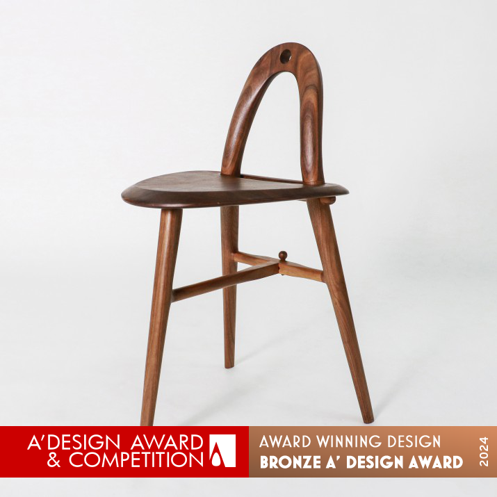 Moon Chair Self Assembled Seating by Le Xu Bronze Furniture Design Award Winner 2024 
