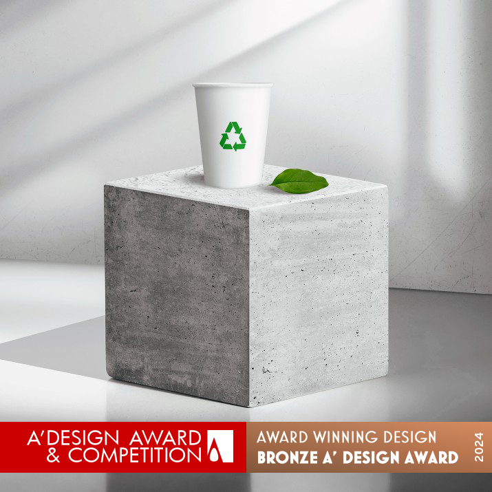 Cupcrete Papercups to Concrete by Samira and Sepideh Kharazan Bronze Sustainable Products, Projects and Green Design Award Winner 2024 