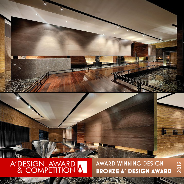 Modern Chinese Garden Real Estate Agency by Kris Lin Bronze Interior Space and Exhibition Design Award Winner 2012 