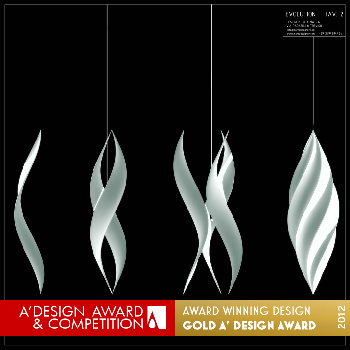 Evolution Light by Luca Matta Golden Lighting Products and Fixtures Design Award Winner 2012 