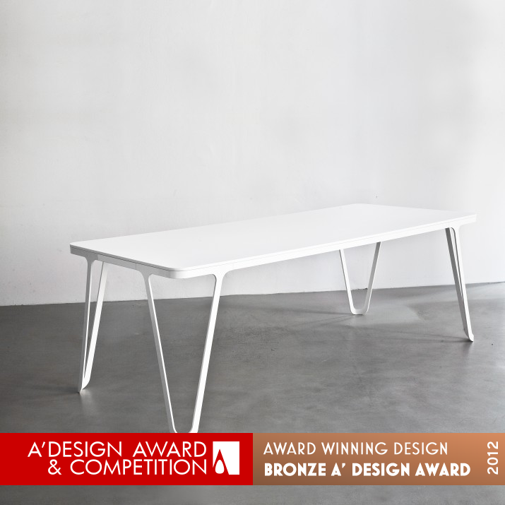 Aluminium Table Table by Sebastian Scherer Bronze Furniture Design Award Winner 2012 