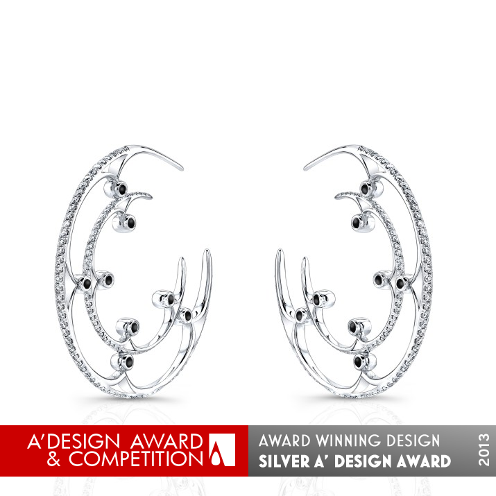 Eclipse Hoop Earrings Jewelry-Earrings by Takayas Mizuno Silver Jewelry Design Award Winner 2013 