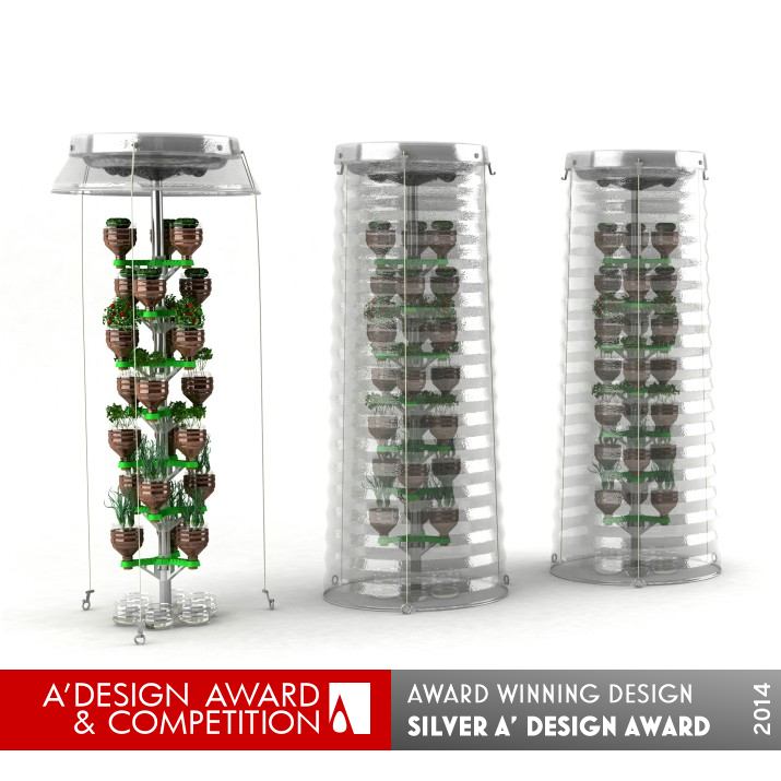 Pet Tree Vertical Eco-Planting System by Hakan Gürsu Silver Sustainable Products, Projects and Green Design Award Winner 2014 