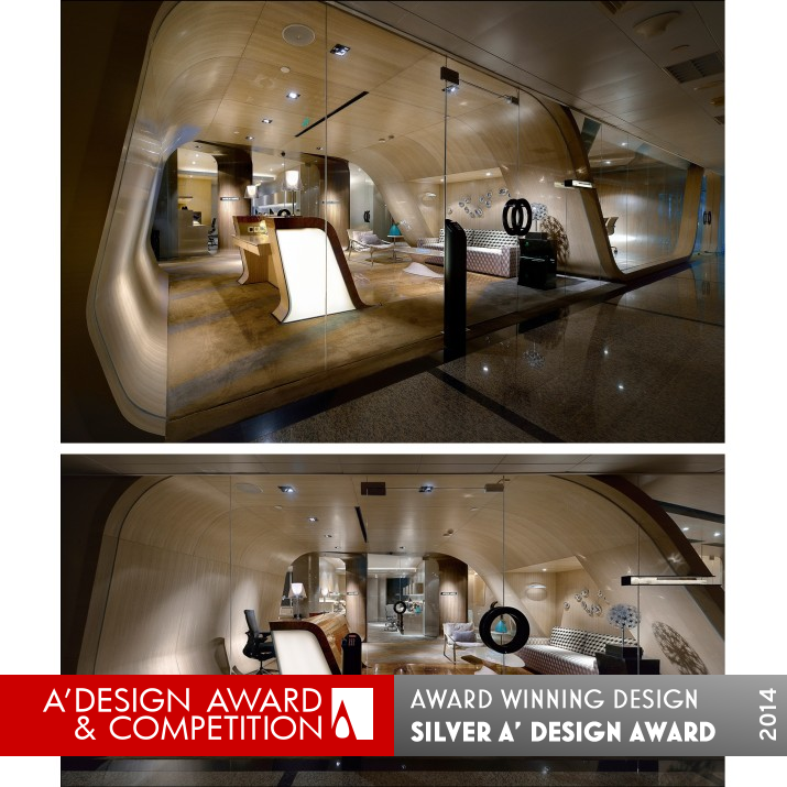 FLOW LINE Office Building by Kris Lin Silver Interior Space and Exhibition Design Award Winner 2014 