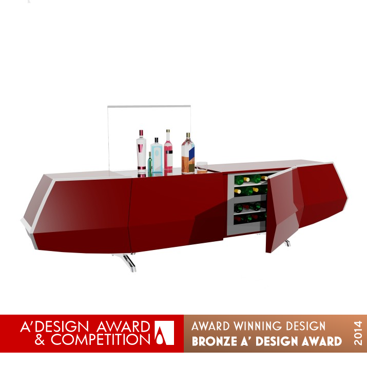 Ciel Home Bar Home Bar by Bahram Salour Bronze Furniture Design Award Winner 2014 