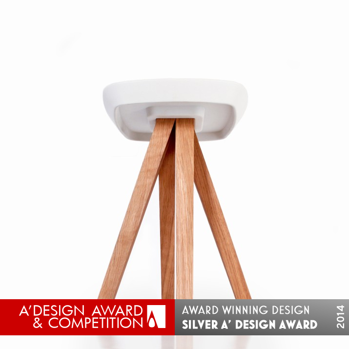 Ydin Stool Stool by Franck Divay Silver Furniture Design Award Winner 2014 