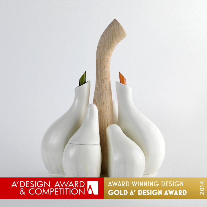 Ajorí Cruet. Condiment container by Carlos Jimenez Perez & Pilar Balsalobre Golden Bakeware, Tableware, Drinkware and Cookware Design Award Winner 2014 