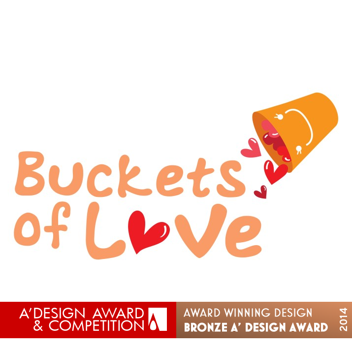 Buckets of Love Logo Design by Lawrens Tan, Tan Zi Wei Bronze Social Design Award Winner 2014 