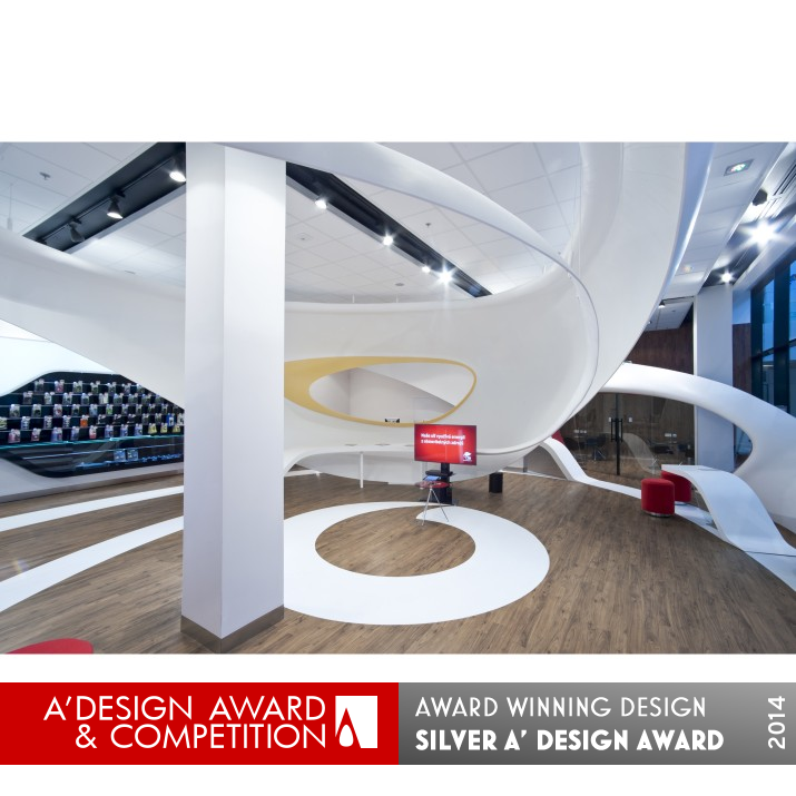 Vodafone Data Store Flagship by Luka Krizek Silver Interior Space and Exhibition Design Award Winner 2014 