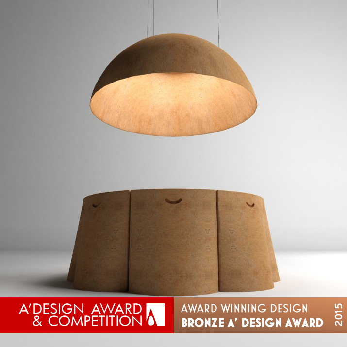 Ayers Cork Table, chair, luminaire. by Albertina Oliveira Bronze Furniture Design Award Winner 2015 