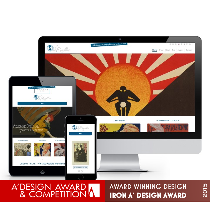 Rue Marcellin E-commerce Website by Tom Gatenby - Squashed Pixel Ltd Iron Website and Web Design Award Winner 2015 