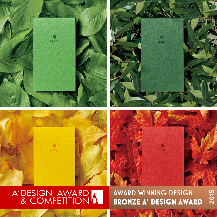 Seasonal Colors Memo pad set by Katsumi Tamura Bronze Graphics, Illustration and Visual Communication Design Award Winner 2015 