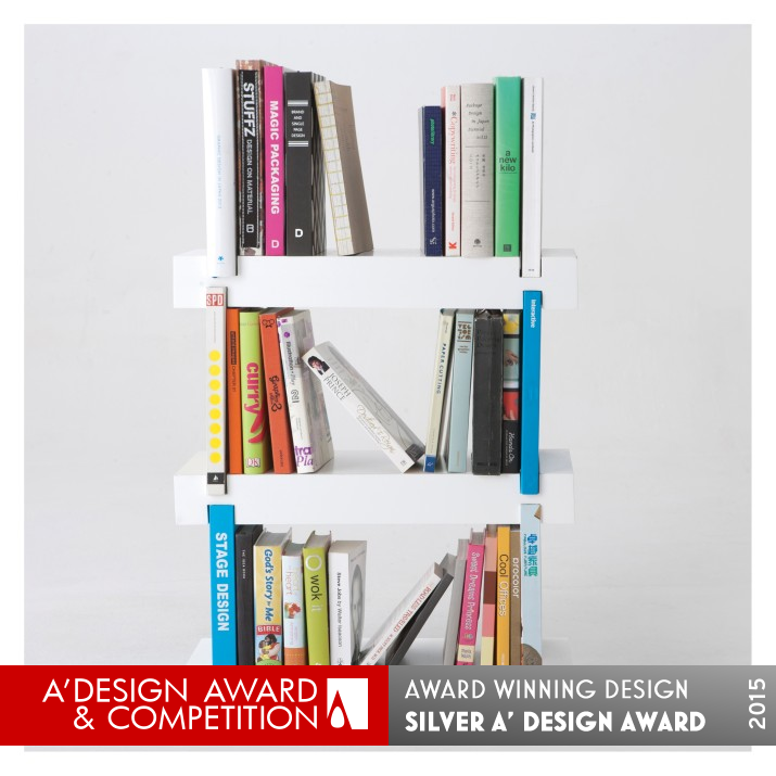 Minimal Bookshelf Bookshelf by Chan Hwee Chong Silver Furniture Design Award Winner 2015 