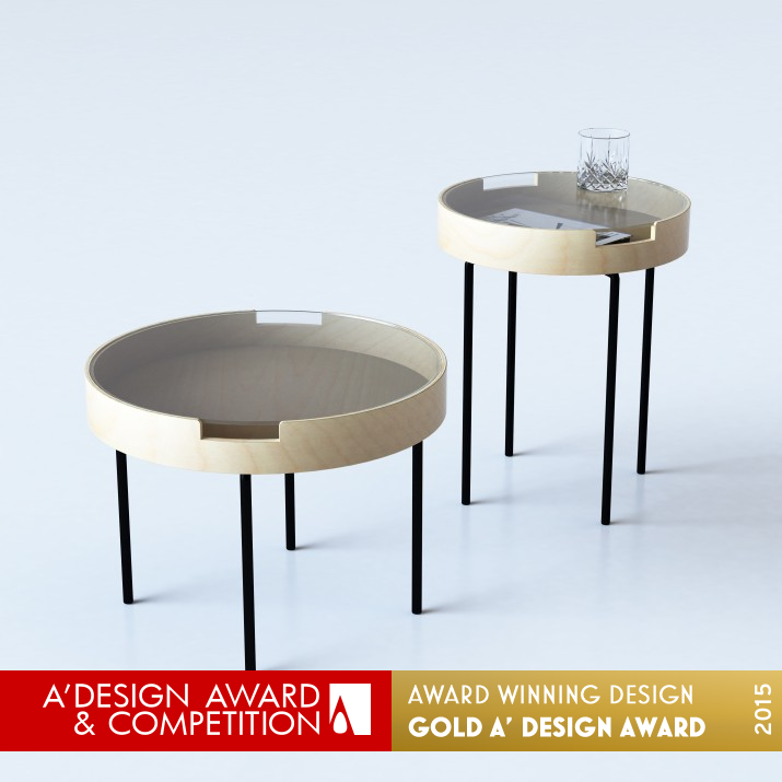 Perkins Side and coffee tables by Diario Golden Furniture Design Award Winner 2015 