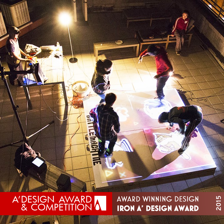 5pong the battle machine Dance Floor by Qiuyi Wu Iron Interface, Interaction and User Experience Design Award Winner 2015 