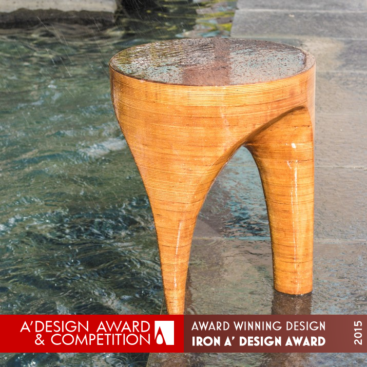 Contrapposto Side Table by Steven Avis & Xiaoqing Sun & Qian Yang Iron Fine Arts and Art Installation Design Award Winner 2015 