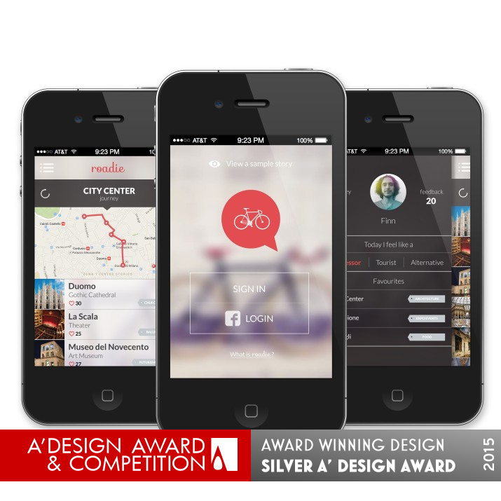 Roadie Mobile App by Wild Foxes Silver Mobile Technologies, Applications and Software Design Award Winner 2015 