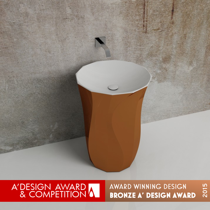 FLAMMA Washbasin by YATASARIM Ömer Faruk Yakupoglu Bronze Bathroom Furniture and Sanitary Ware Design Award Winner 2015 