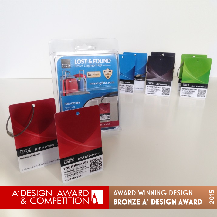 Missing Link - Smart Luggage Tags Luggage Tags by Luis Villalobos Jr & Alvin Saywa Bronze Fashion and Travel Accessories Design Award Winner 2015 