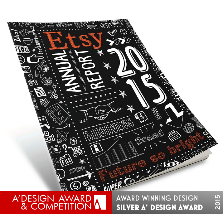 Etsy Annual Report Publication Design by Isidora Spajich Silver Graphics, Illustration and Visual Communication Design Award Winner 2015 