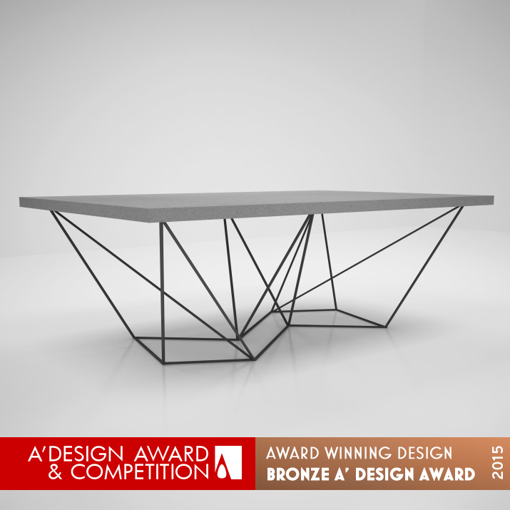 konis Table by Krama Architects Bronze Furniture Design Award Winner 2015 