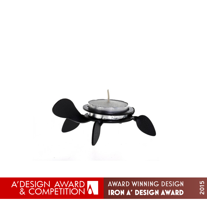 Tiny Turtle Decorative Candle Holder by Elkan Nuri Iron Furniture Design Award Winner 2015 