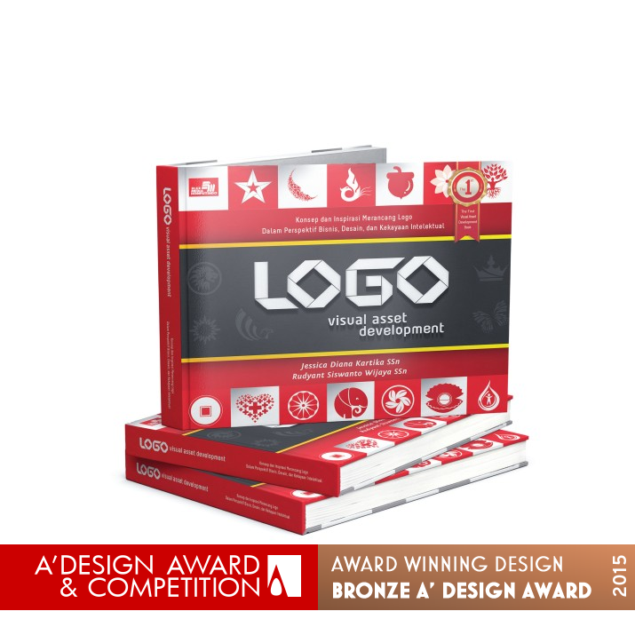 "Logo: Visual Asset Development" book Book by Jessica Diana Kartika & Rudyant Wijaya Bronze Print and Published Media Design Award Winner 2015 