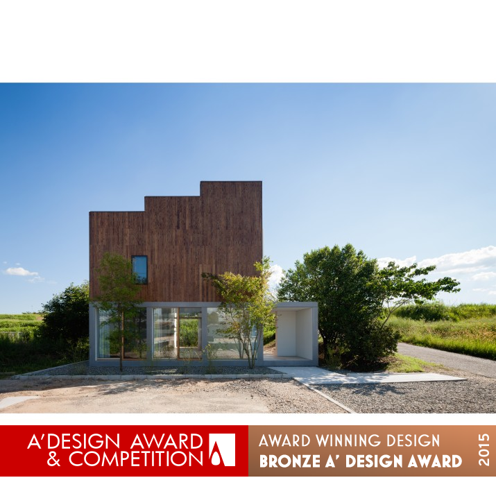 House Passage of Landscape Residential House by ihrmk Bronze Architecture, Building and Structure Design Award Winner 2015 