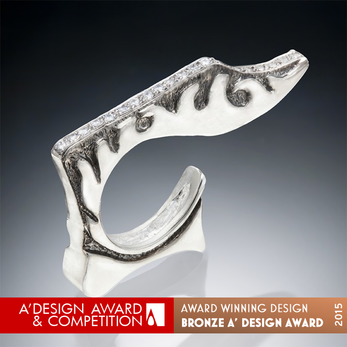 Tidal Wave Statement Ring by Oindrilla Roychoudhury Bronze Jewelry Design Award Winner 2015 