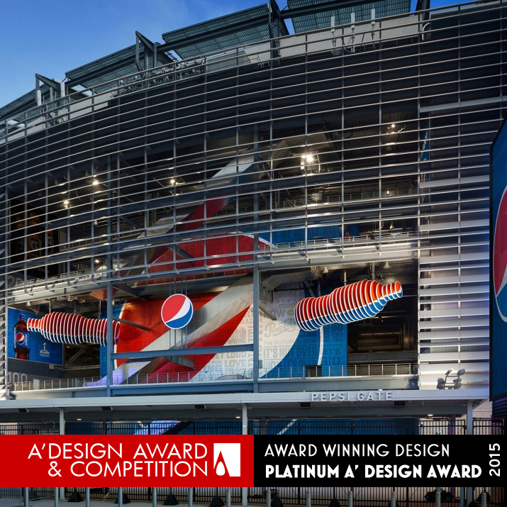 Pepsi MetLife Stadium Exhibition by PepsiCo Design & Innovation, Pentagram Platinum Advertising, Marketing and Communication Design Award Winner 2015 