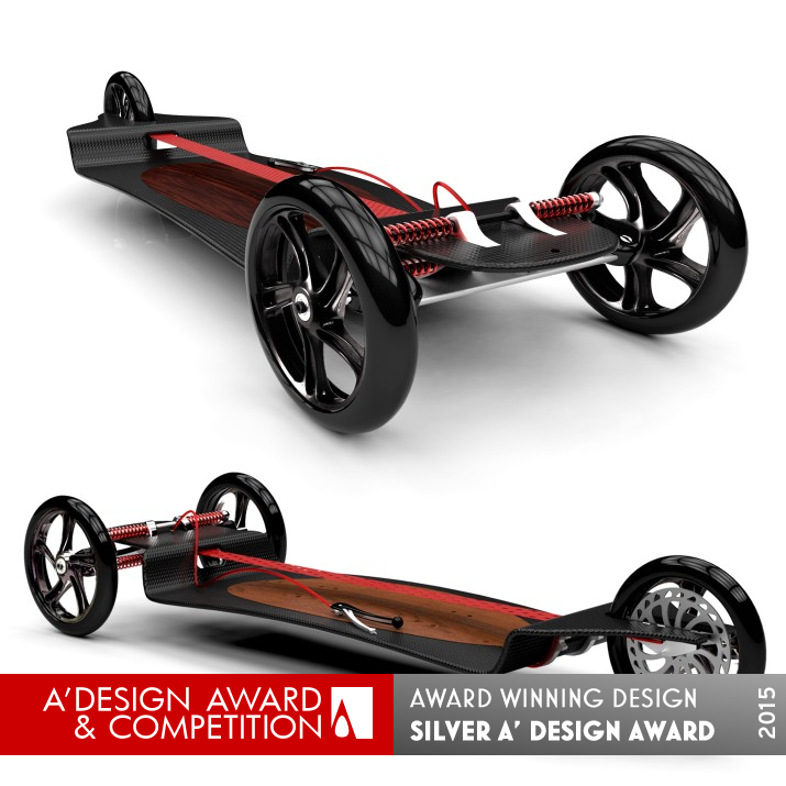 DESKA Board - The City Cruiser Multifunctional Cruiser Board by Csaba Tölgyesy Silver Vehicle, Mobility and Transportation Design Award Winner 2015 