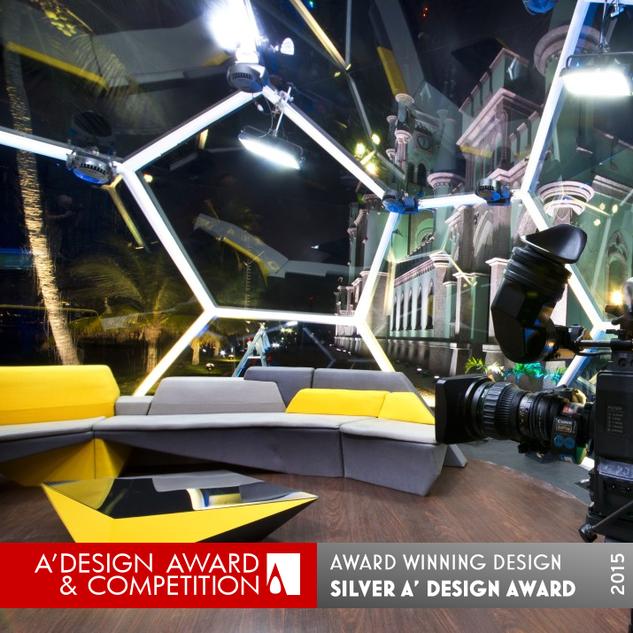 WORLD CUP SPORTV´S STUDIO Glass studio  by SPORTV Silver Performing Arts, Stage, Style and Scenery Design Award Winner 2015 