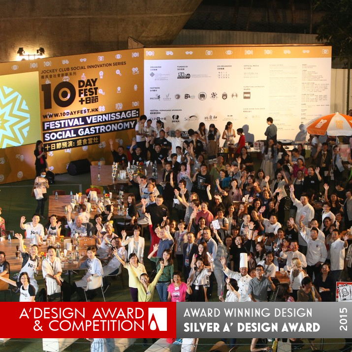 Festival Vernissage: Social Gastronomy Event by J.C.DISI Silver Event and Happening Design Award Winner 2015 