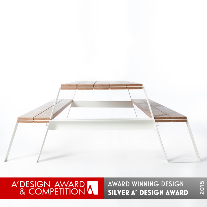 Vonk Fuse Picknicktable by Jonas Willems Silver Furniture Design Award Winner 2015 