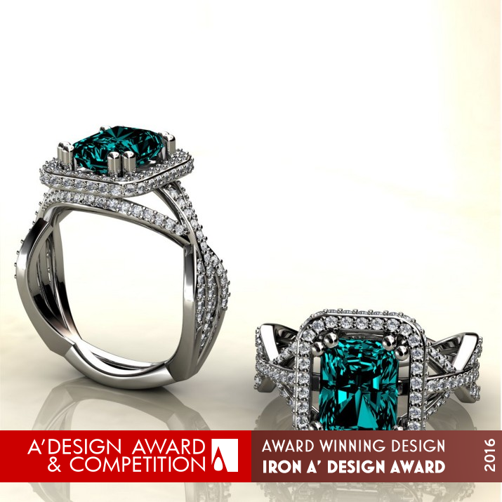 Infinite Ocean Ring by Brandon Justice Iron Jewelry Design Award Winner 2016 