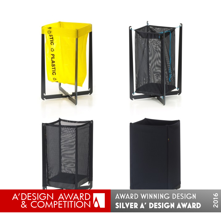 Spider Bin Recyclable Waste Sorting System by Urte Smitaite Silver Sustainable Products, Projects and Green Design Award Winner 2016 