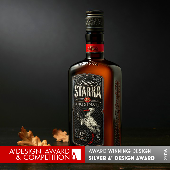 Stumbro Starka Bottle design and labels by Studija Creata Silver Packaging Design Award Winner 2016 