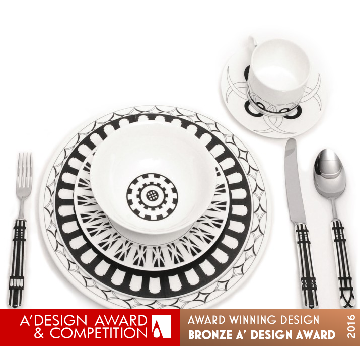 Nouveau Tudor Dinnerware by Khadine Khan-Parkinson Bronze Bakeware, Tableware, Drinkware and Cookware Design Award Winner 2016 