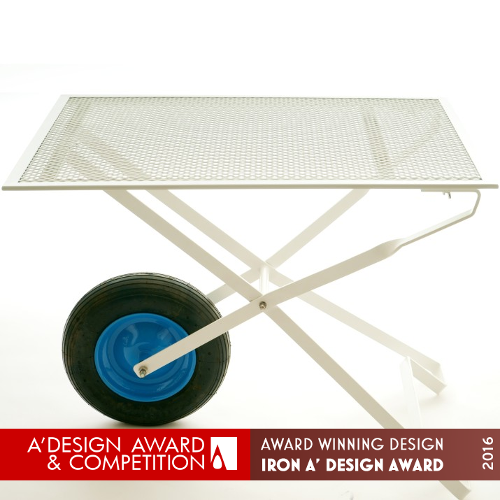 CLINO Wheelbarrow Table by DARIO ROSE Iron Furniture Design Award Winner 2016 