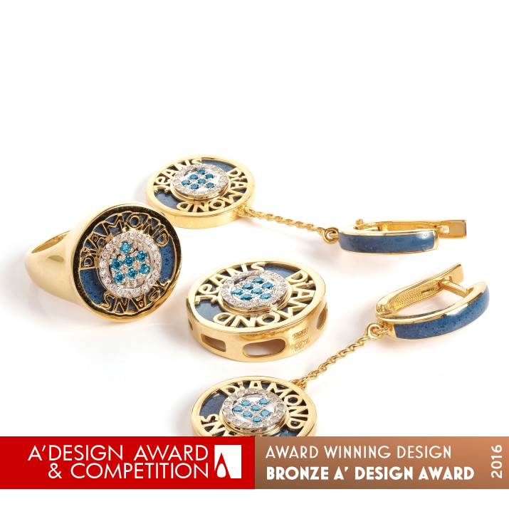 Diamond Jeans Jewelry with diamonds  by Anna Martynova Bronze Jewelry Design Award Winner 2016 