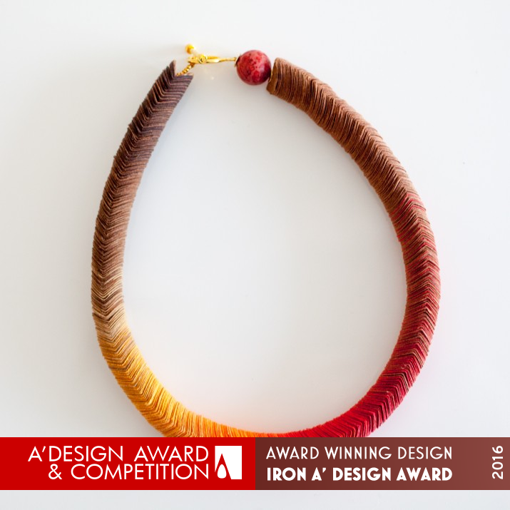 Degrade Lines Necklace by Maria Eftychi, Design-m.e Iron Jewelry Design Award Winner 2016 