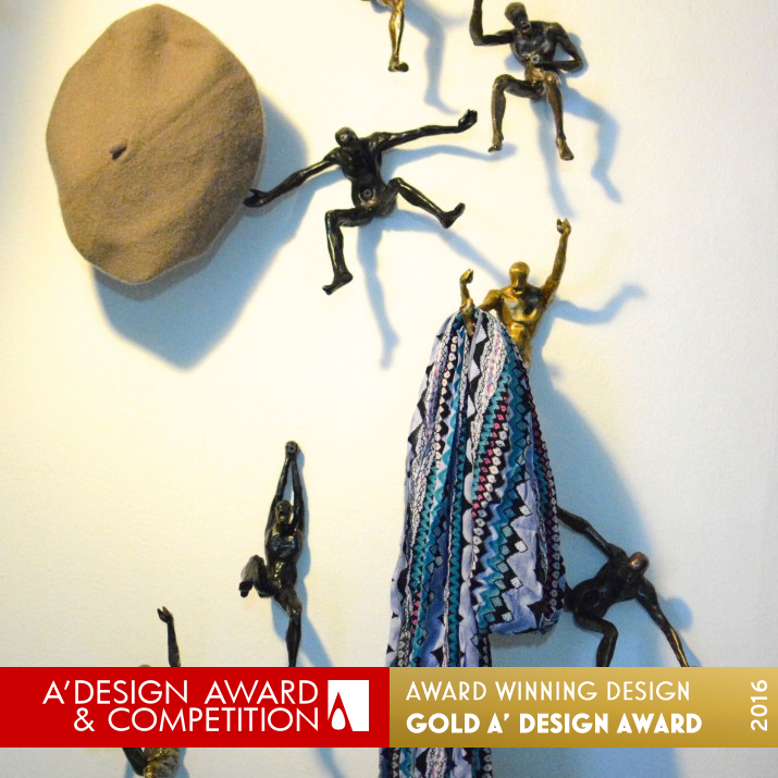 Man on the Wall Decorative Sculpture  by Santad Kaewudom Golden Furniture Design Award Winner 2016 