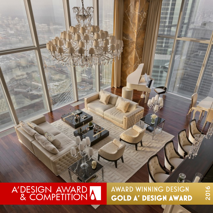 Penthouse Luxury Penthouse by Chingiz Akchurin Golden Luxury Design Award Winner 2016 